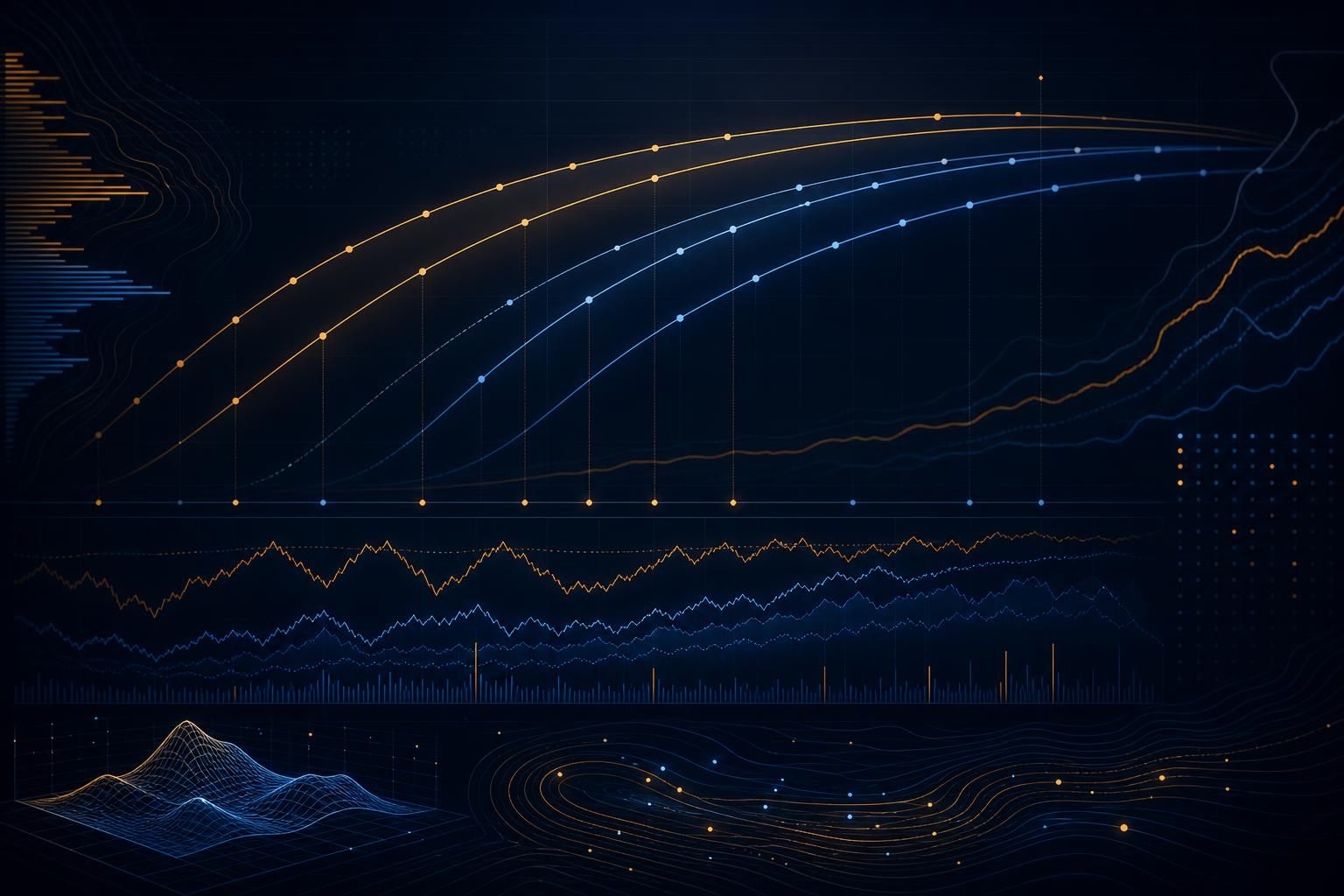 Rates and swaps market data visual